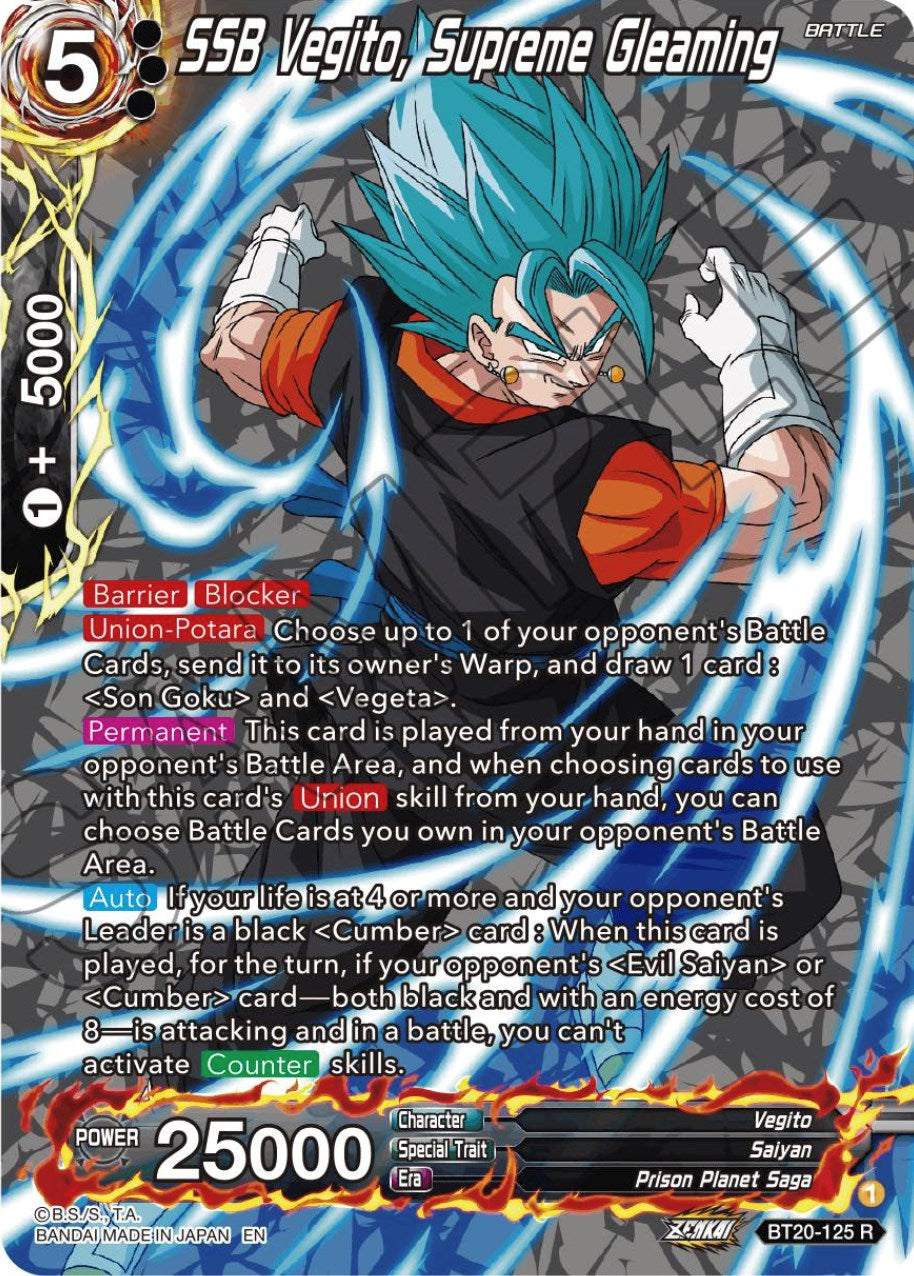 SSB Vegito, Supreme Gleaming (Silver Foil) (BT20-125) [Power Absorbed] | Event Horizon Hobbies CA