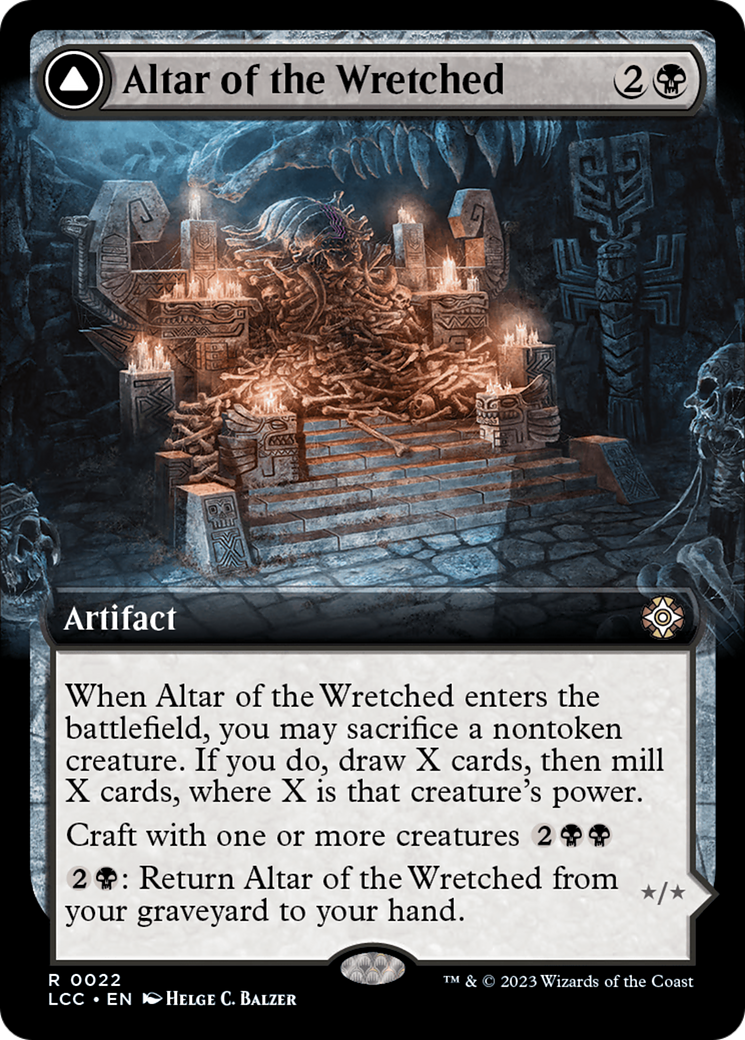 Altar of the Wretched // Wretched Bonemass (Extended Art) [The Lost Caverns of Ixalan Commander] | Event Horizon Hobbies CA