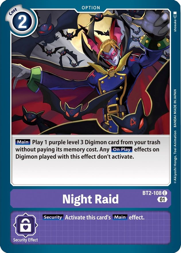 Night Raid [BT2-108] [Starter Deck: Parallel World Tactician] | Event Horizon Hobbies CA