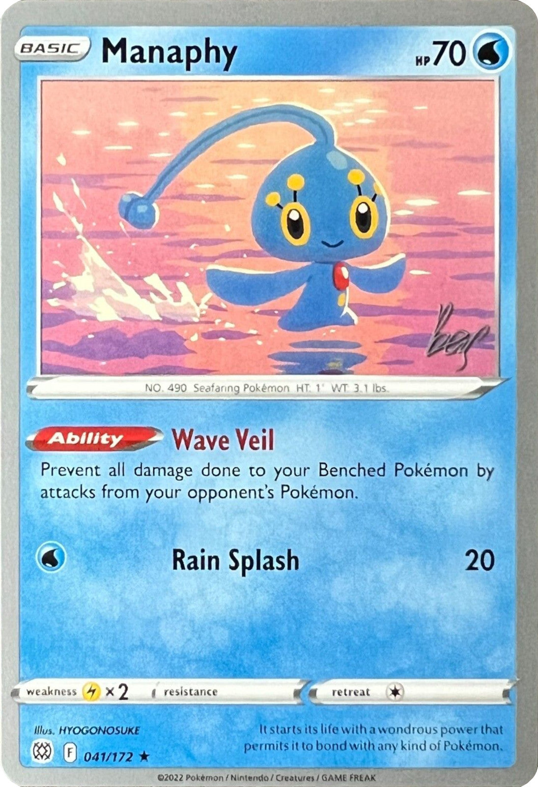 Manaphy (041/172) (Cheryl Again - Sebastian Lashmet) [World Championships 2022] | Event Horizon Hobbies CA