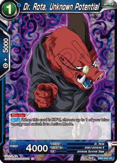 Dr. Rota, Unknown Potential (Reprint) (DB2-042) [Battle Evolution Booster] | Event Horizon Hobbies CA