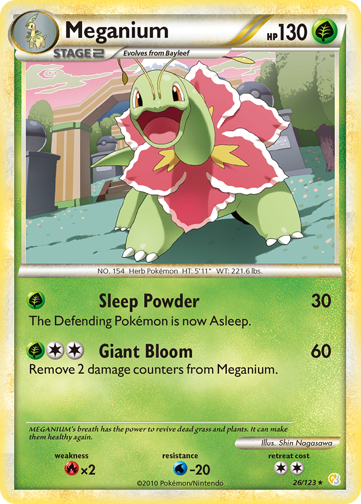 Meganium (26/123) [HeartGold & SoulSilver: Base Set] | Event Horizon Hobbies CA