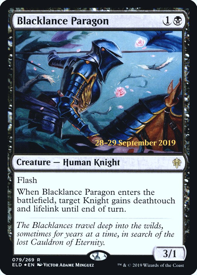 Blacklance Paragon  [Throne of Eldraine Prerelease Promos]