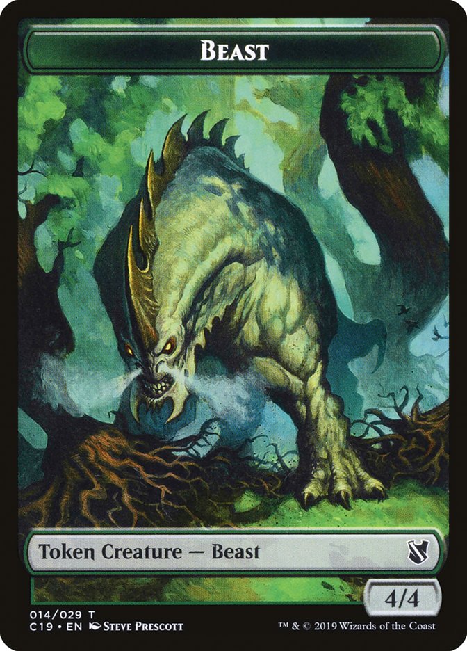 Beast (014/029) [Commander 2019 Tokens] | Event Horizon Hobbies CA