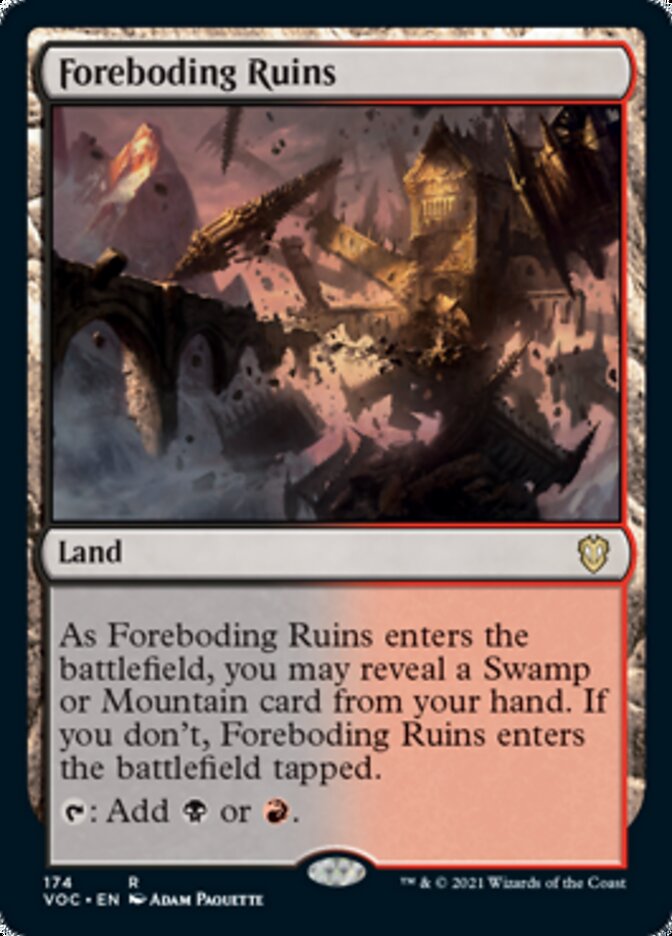 Foreboding Ruins [Innistrad: Crimson Vow Commander] | Event Horizon Hobbies CA