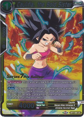 Caulifla, the Bold Sister (BT7-085_PR) [Assault of the Saiyans Prerelease Promos] | Event Horizon Hobbies CA