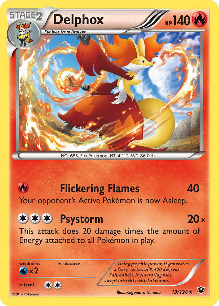 Delphox (13/124) [XY: Fates Collide] | Event Horizon Hobbies CA