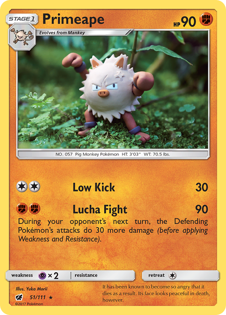 Primeape (51/111) [Sun & Moon: Crimson Invasion] | Event Horizon Hobbies CA