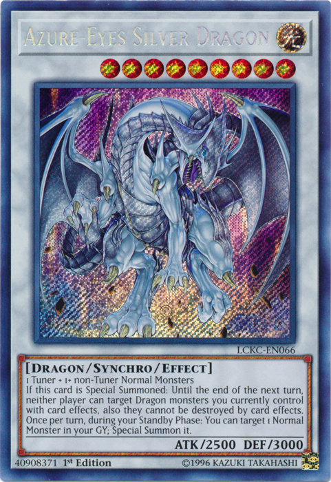 Azure-Eyes Silver Dragon [LCKC-EN066] Secret Rare | Event Horizon Hobbies CA