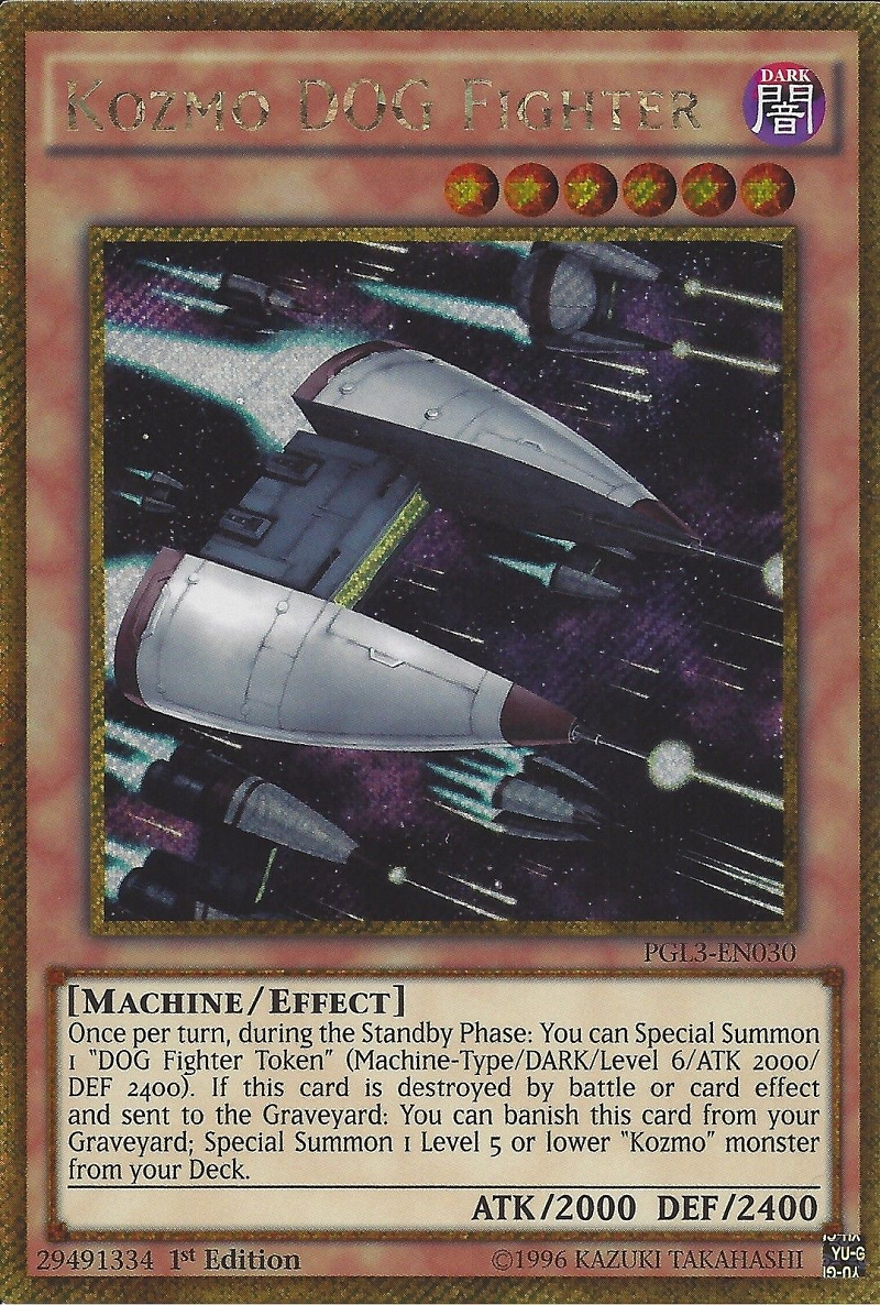 Kozmo Dog Fighter [PGL3-EN030] Gold Secret Rare | Event Horizon Hobbies CA