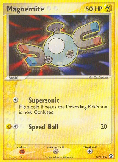 Magnemite (68/112) [EX: FireRed & LeafGreen] | Event Horizon Hobbies CA