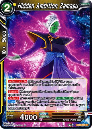 Hidden Ambition Zamasu (BT7-093) [Assault of the Saiyans] | Event Horizon Hobbies CA