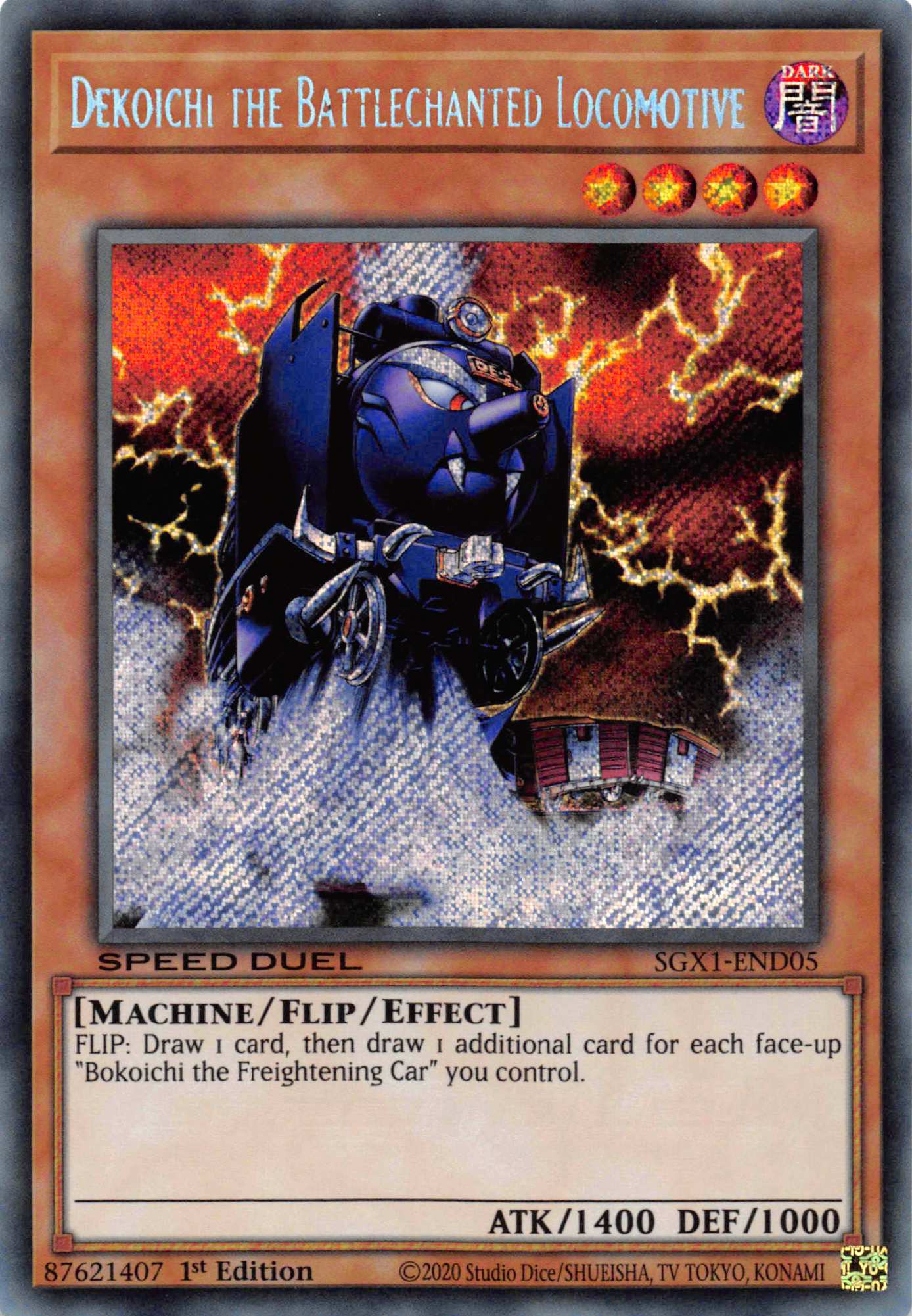 Dekoichi the Battlechanted Locomotive [SGX1-END05] Secret Rare | Event Horizon Hobbies CA