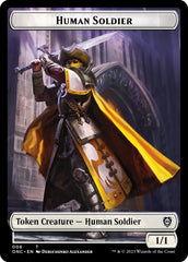 Human Soldier // Elephant Double-Sided Token [Phyrexia: All Will Be One Commander Tokens] | Event Horizon Hobbies CA