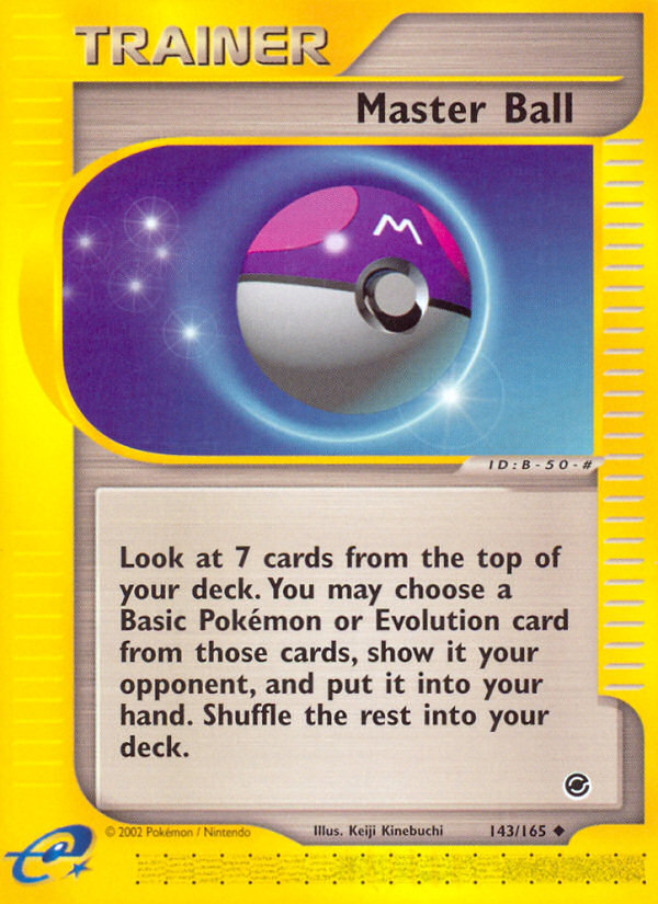 Master Ball (143/165) [Expedition: Base Set] | Event Horizon Hobbies CA