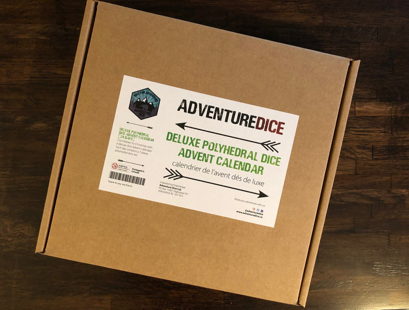 Adventure Dice - Polyhedral Dice Advent Calendar - 24 Days