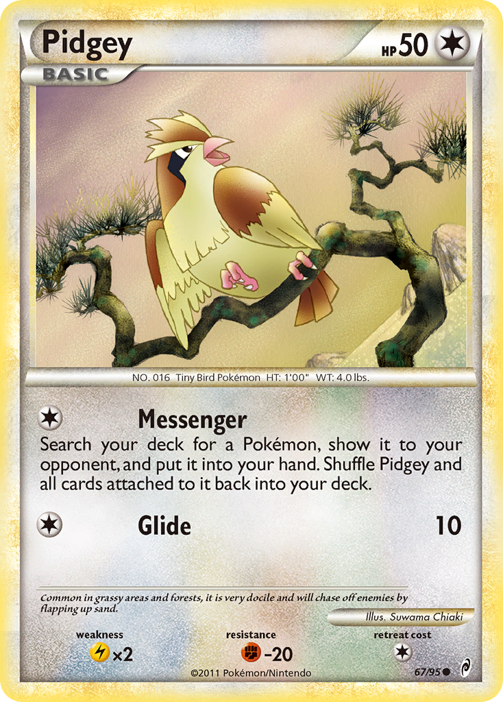 Pidgey (67/95) [HeartGold & SoulSilver: Call of Legends] | Event Horizon Hobbies CA