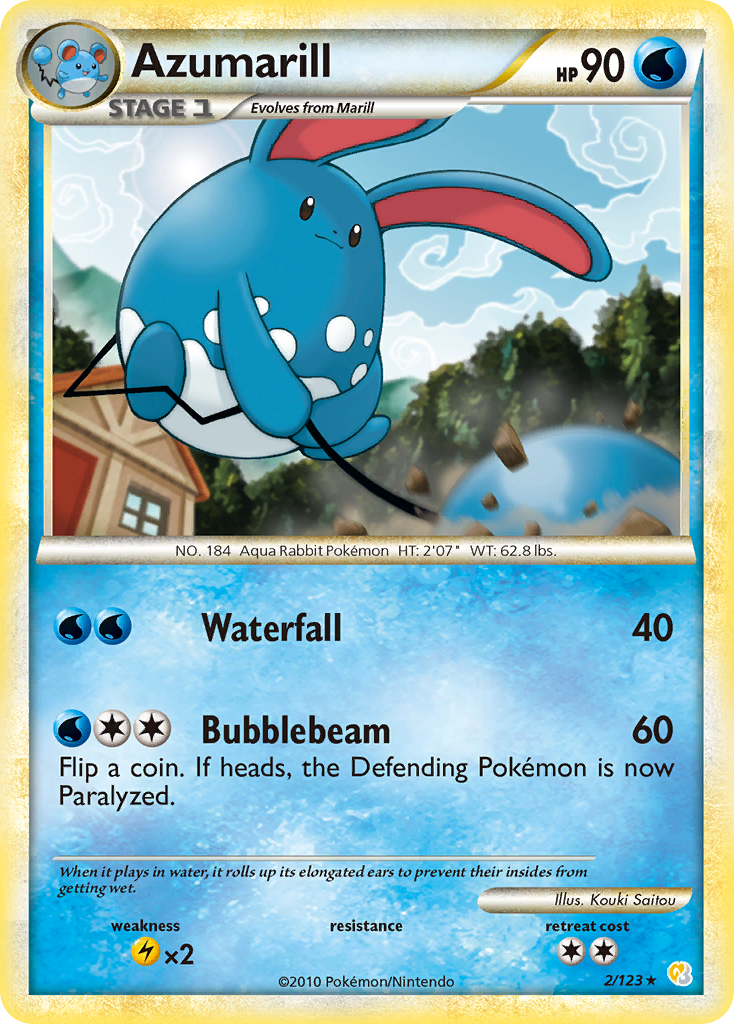 Azumarill (2/123) [HeartGold & SoulSilver: Base Set] | Event Horizon Hobbies CA