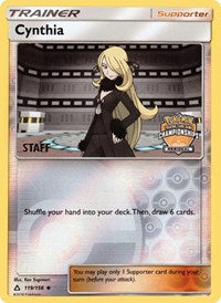 Cynthia (119/156) (Staff Regional Championship Promo) [Sun & Moon: Ultra Prism] | Event Horizon Hobbies CA