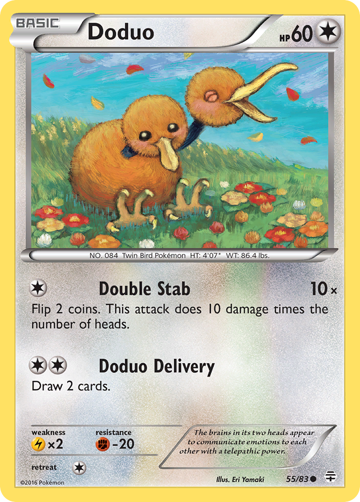 Doduo (55/83) [XY: Generations] | Event Horizon Hobbies CA