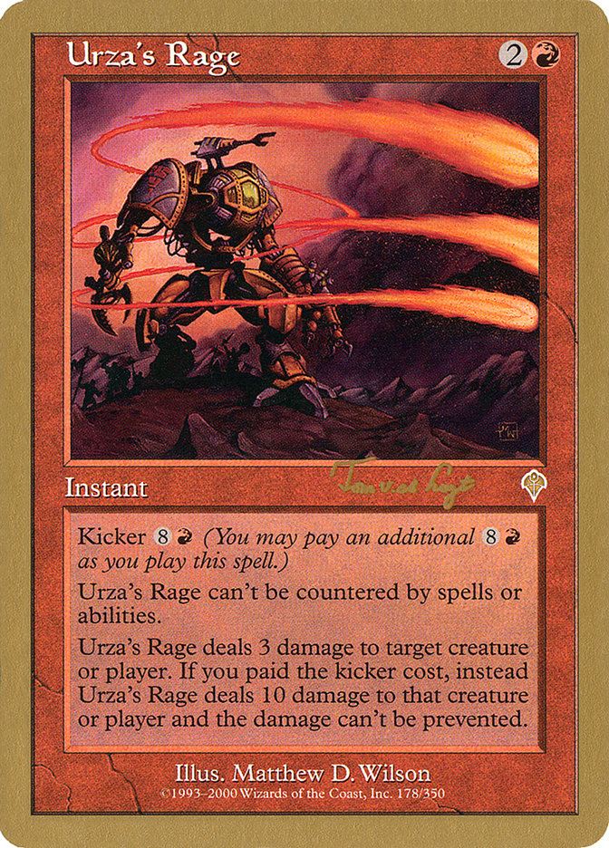 Urza's Rage (Tom van de Logt) [World Championship Decks 2001] | Event Horizon Hobbies CA