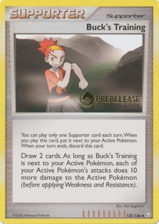 Bucks Training (130/146) (Prerelease Promo) [Diamond & Pearl: Legends Awakened] | Event Horizon Hobbies CA