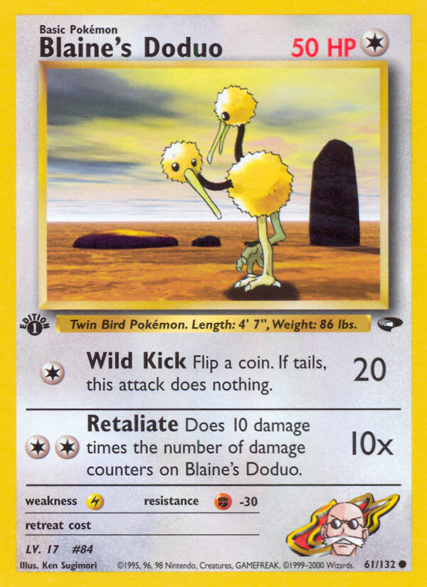 Blaine's Doduo (61/132) [Gym Challenge 1st Edition] | Event Horizon Hobbies CA