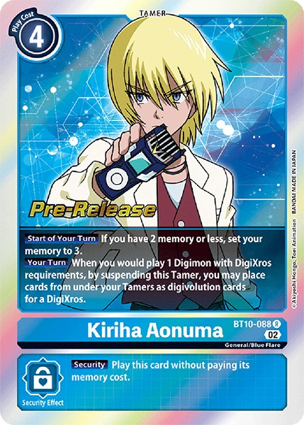 Kiriha Aonuma [BT10-088] [Xros Encounter Pre-Release Cards] | Event Horizon Hobbies CA