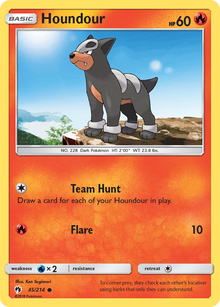 Houndour (45/214) [Sun & Moon: Lost Thunder] | Event Horizon Hobbies CA