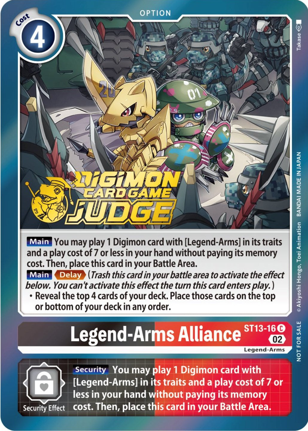 Legend-Arms Alliance [ST13-16] (Judge Pack 3) [Starter Deck: Ragnaloardmon Promos] | Event Horizon Hobbies CA