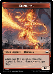 Elemental (22) // Faerie Double-Sided Token [March of the Machine Commander Tokens] | Event Horizon Hobbies CA