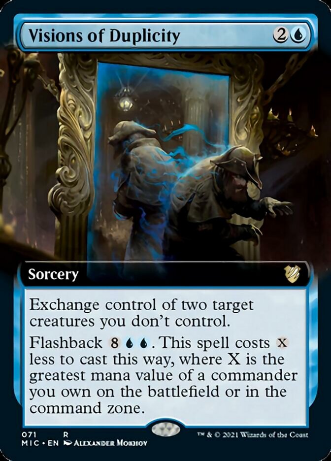 Visions of Duplicity (Extended) [Innistrad: Midnight Hunt Commander] | Event Horizon Hobbies CA