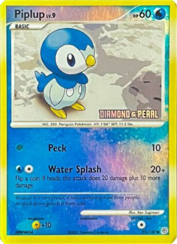 Piplup (93/130) (Diamond and Pearl) [Burger King Promos: 2008 Collection] | Event Horizon Hobbies CA