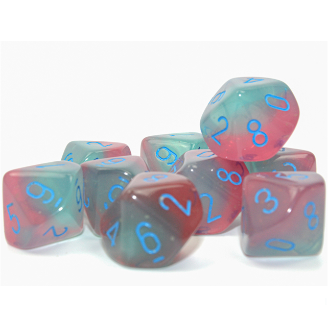 Dice - Chessex - D10 (10pc) - Gemini