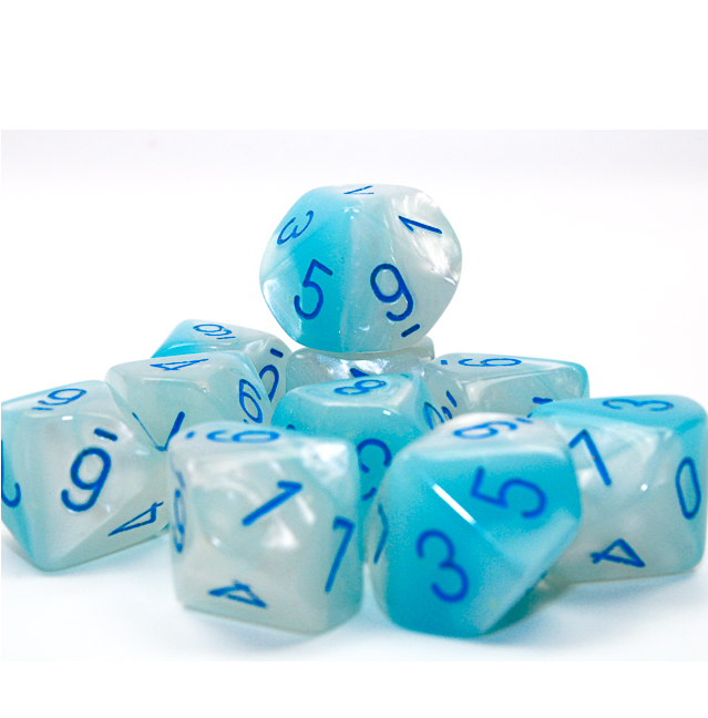 Dice - Chessex - D10 (10pc) - Gemini