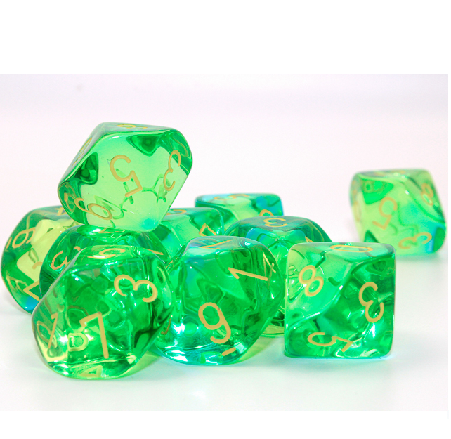 Dice - Chessex - D10 (10pc) - Gemini