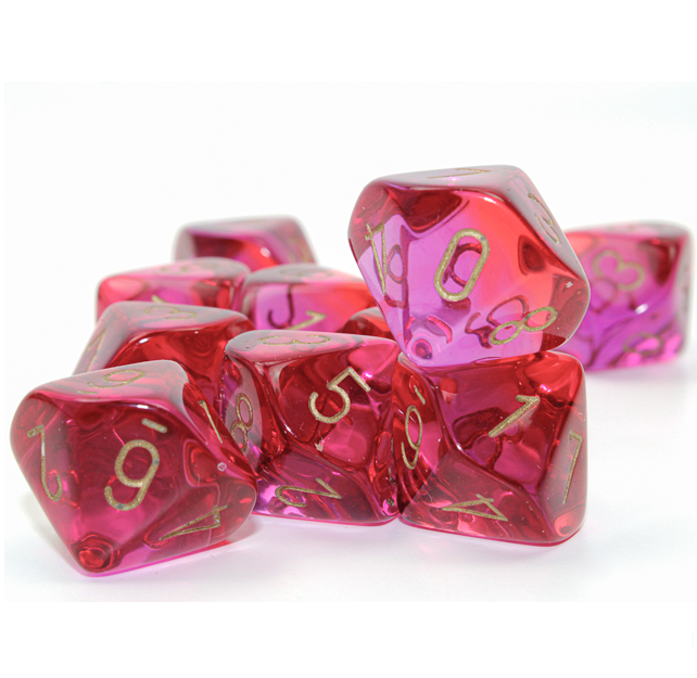 Dice - Chessex - D10 (10pc) - Gemini