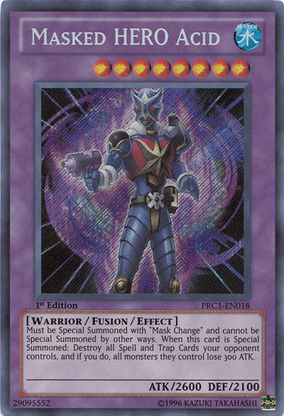 Masked Hero Acid [PRC1-EN018] Secret Rare | Event Horizon Hobbies CA