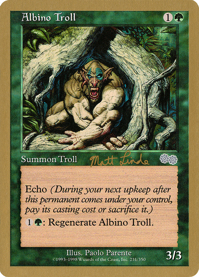 Albino Troll (Matt Linde) [World Championship Decks 1999] | Event Horizon Hobbies CA