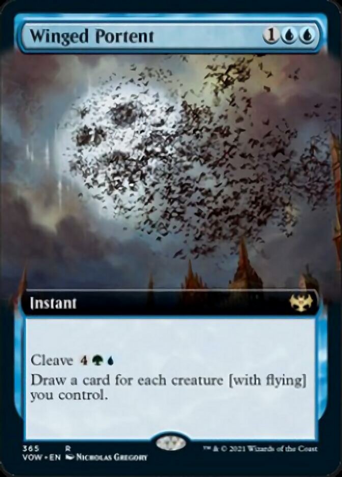 Winged Portent (Extended) [Innistrad: Crimson Vow] | Event Horizon Hobbies CA