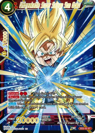 Unbreakable Super Saiyan Son Goku (Gold Stamped) (SD2-03) [Mythic Booster] | Event Horizon Hobbies CA