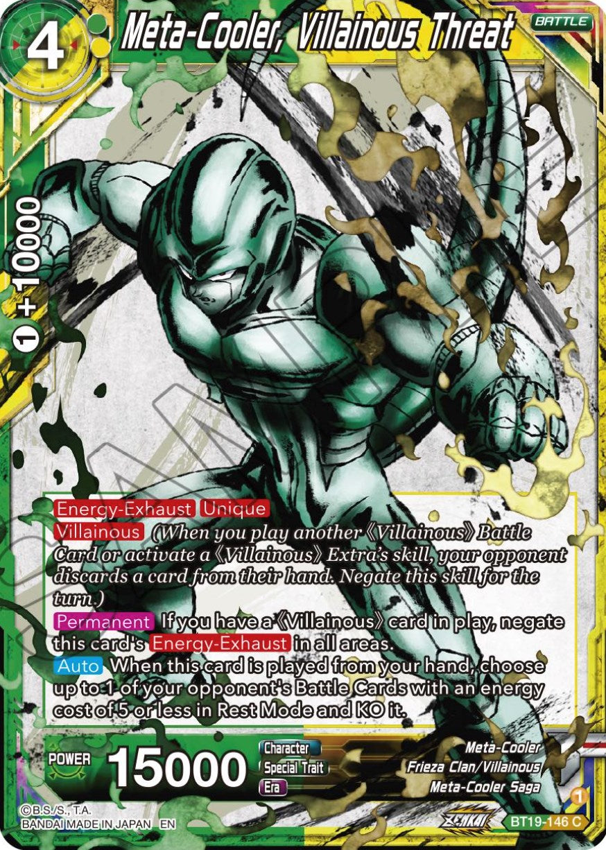 Meta-Cooler, Villainous Threat (BT19-146) [Fighter's Ambition] | Event Horizon Hobbies CA