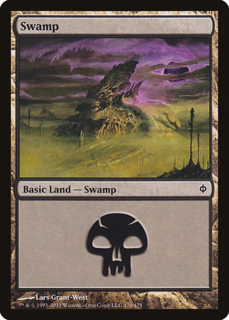 Swamp (170) [New Phyrexia] | Event Horizon Hobbies CA