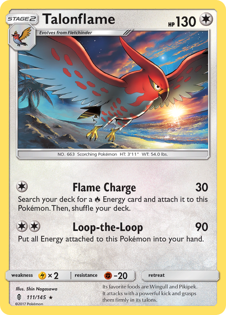 Talonflame (111/145) [Sun & Moon: Guardians Rising] | Event Horizon Hobbies CA