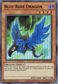 Blue Rose Dragon (Green) [LDS2-EN104] Ultra Rare | Event Horizon Hobbies CA