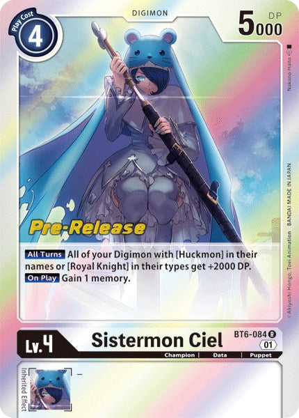 Sistermon Ciel [BT6-084] [Double Diamond Pre-Release Cards] | Event Horizon Hobbies CA