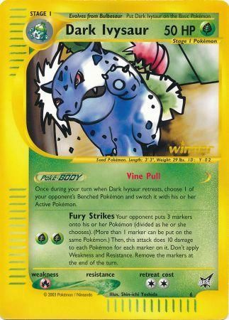 Dark Ivysaur (6) (Winner) (Jumbo Card) [Best of Promos] | Event Horizon Hobbies CA