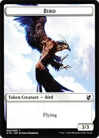 Bird (002) // Sculpture Double-sided Token [Commander 2019 Tokens] | Event Horizon Hobbies CA