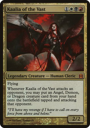 Kaalia of the Vast (Oversized) [Commander 2011 Oversized] | Event Horizon Hobbies CA