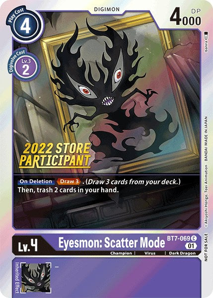 Eyesmon: Scatter Mode [BT7-069] (2022 Store Participant) [Next Adventure Promos] | Event Horizon Hobbies CA